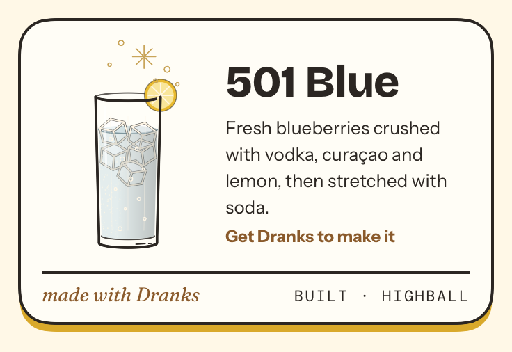 Drawing of 501 Blue