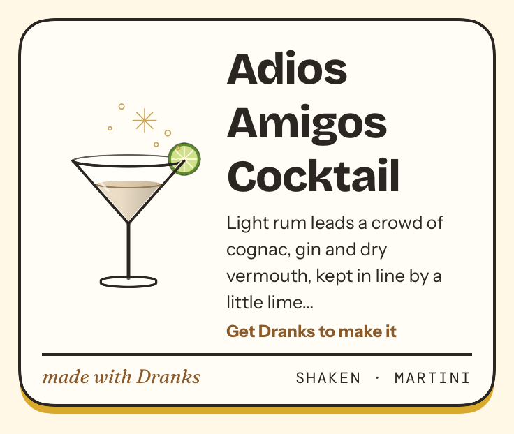Drawing of Adios Amigos Cocktail