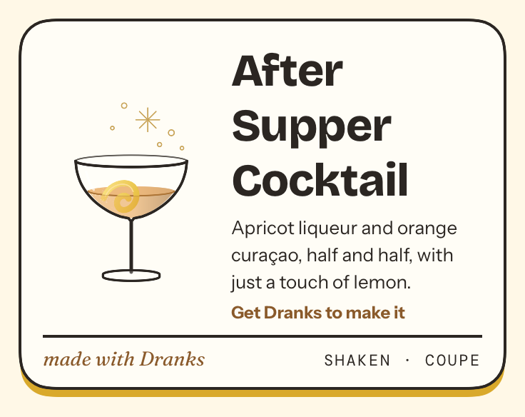 Drawing of After Supper Cocktail