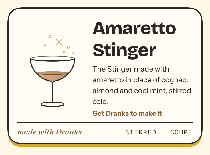 Drawing of Amaretto Stinger