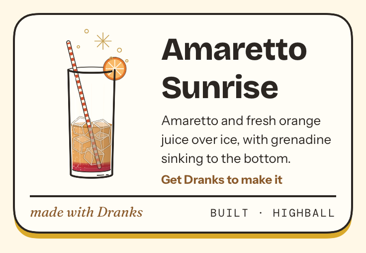 Drawing of Amaretto Sunrise