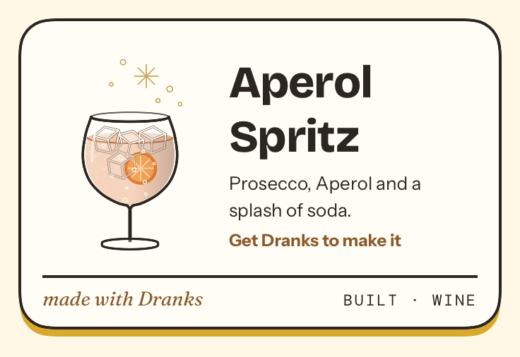 Drawing of Aperol Spritz