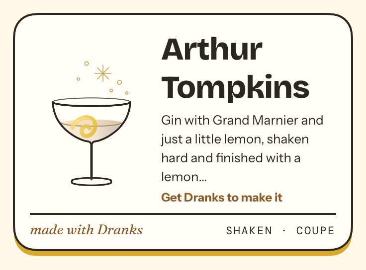 Drawing of Arthur Tompkins