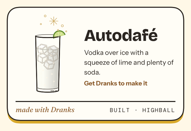 Drawing of Autodafé