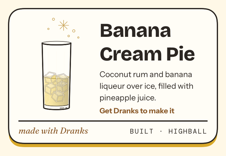 Drawing of Banana Cream Pie