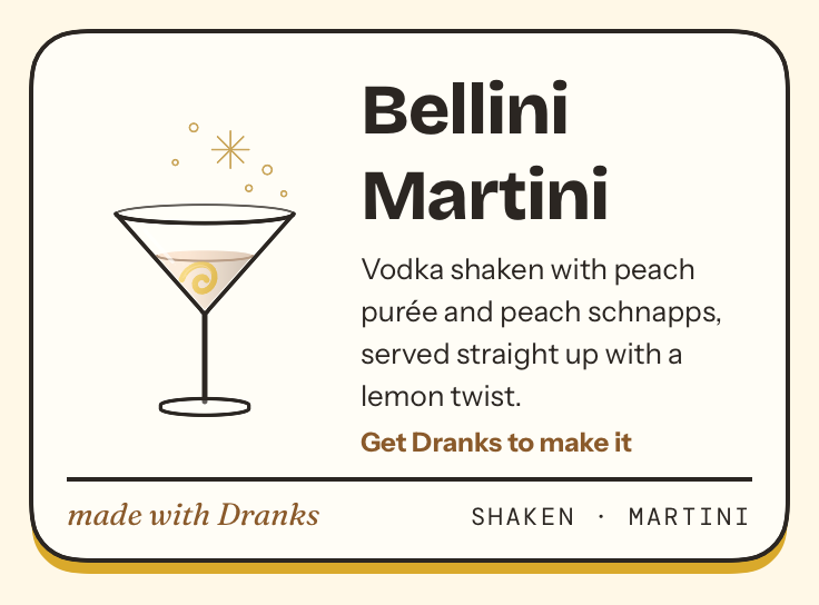 Drawing of Bellini Martini