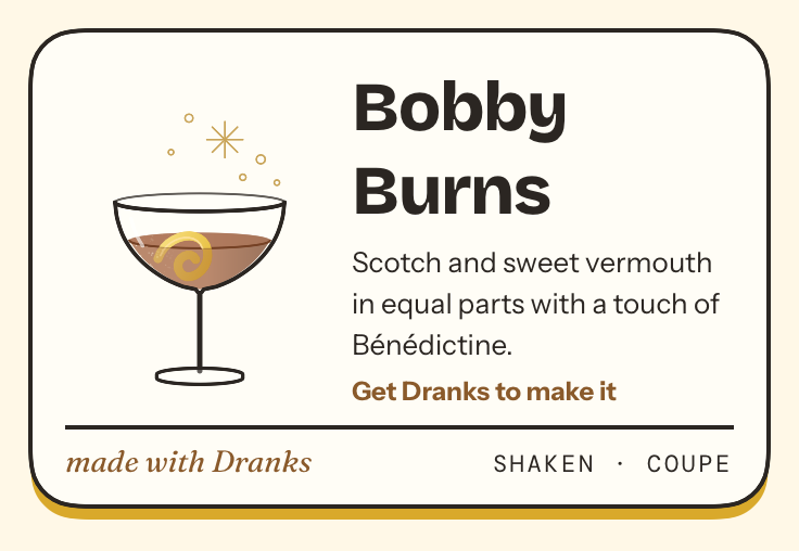 Drawing of Bobby Burns