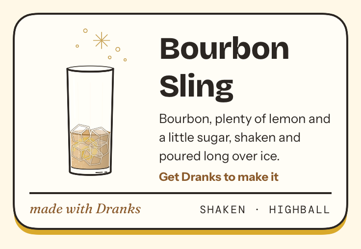 Drawing of Bourbon Sling