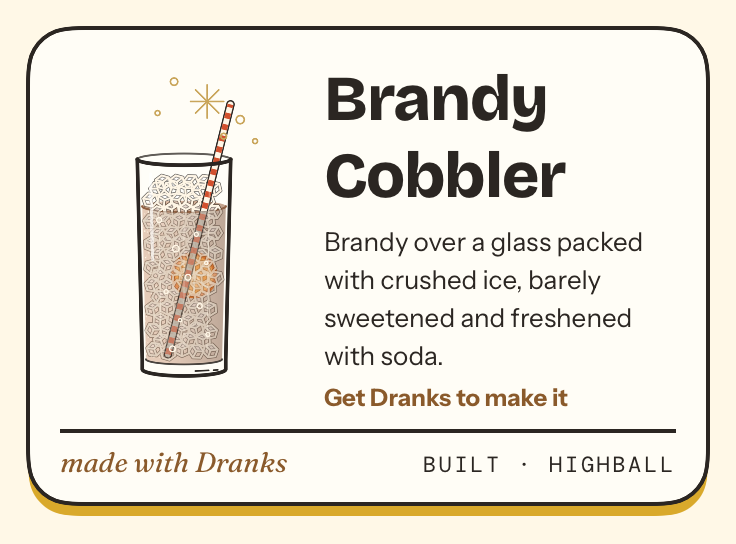 Drawing of Brandy Cobbler