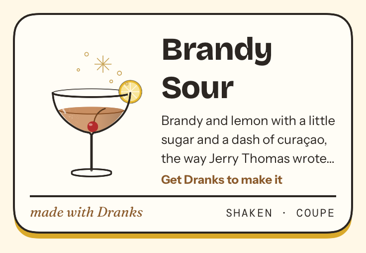 Drawing of Brandy Sour