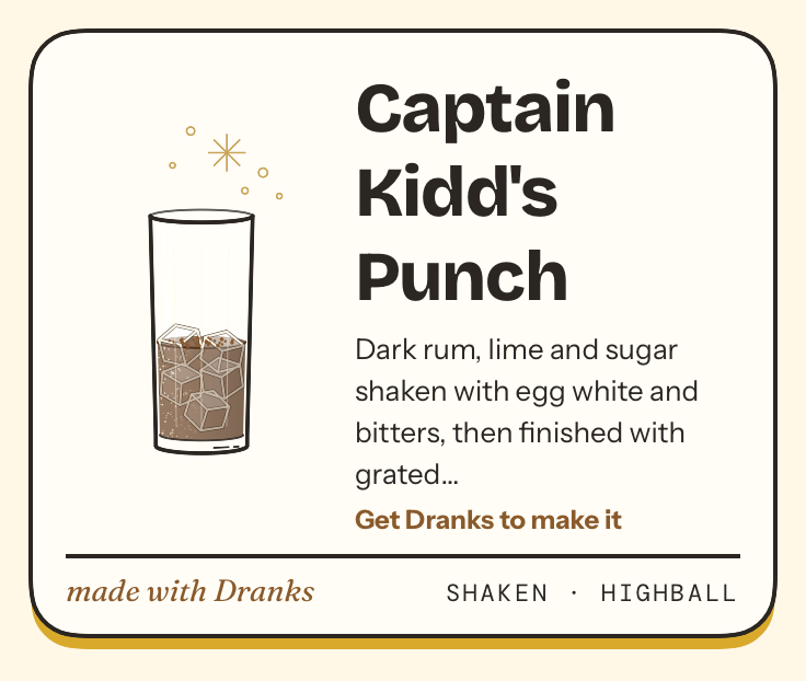 Drawing of Captain Kidd's Punch