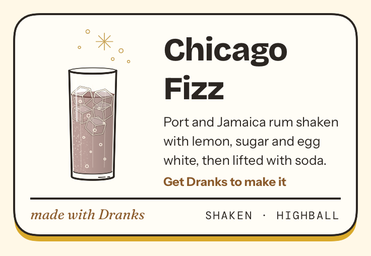 Drawing of Chicago Fizz