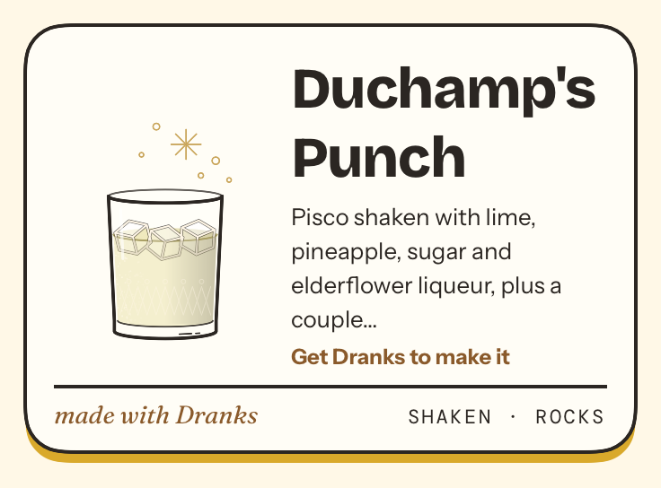 Drawing of Duchamp's Punch
