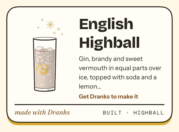 Drawing of English Highball