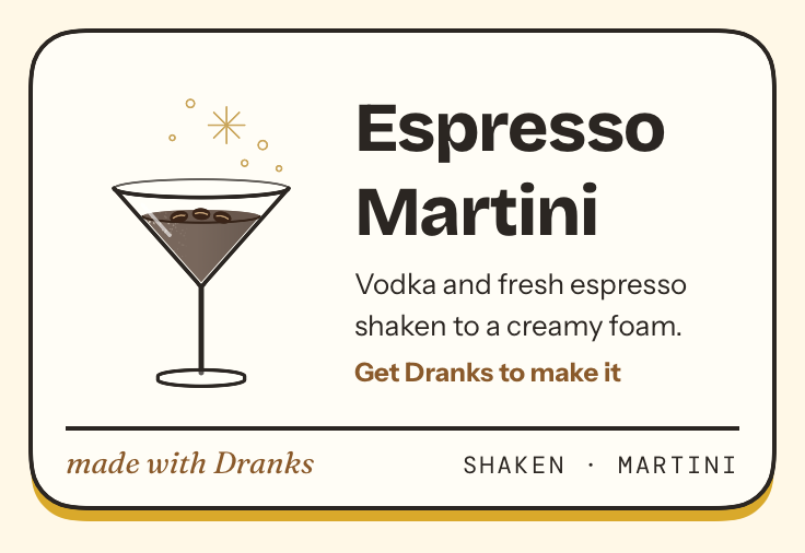 Drawing of Espresso Martini