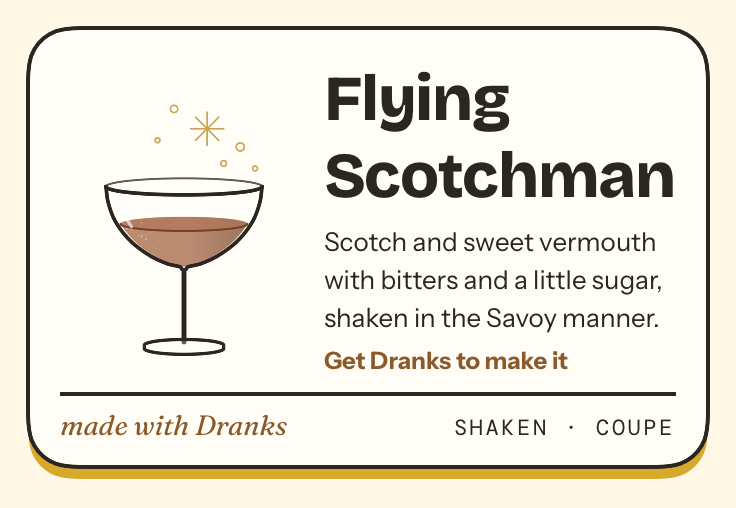Drawing of Flying Scotchman
