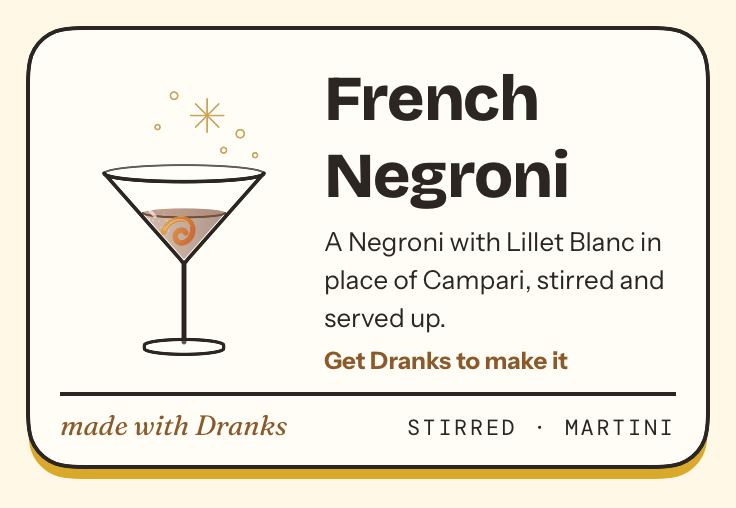Drawing of French Negroni