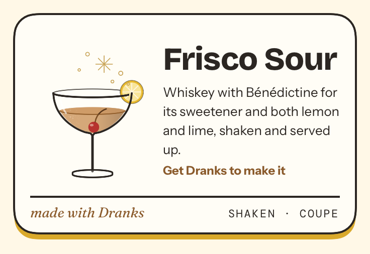 Drawing of Frisco Sour