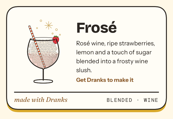 Drawing of Frosé