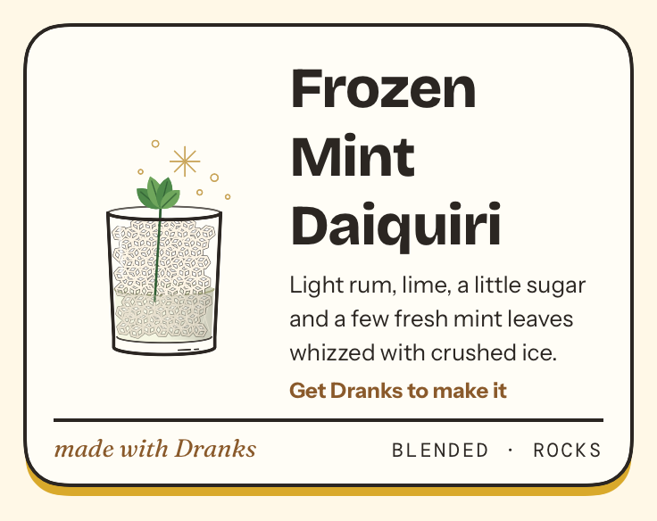 Drawing of Frozen Mint Daiquiri