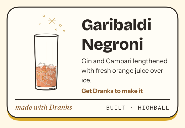 Drawing of Garibaldi Negroni