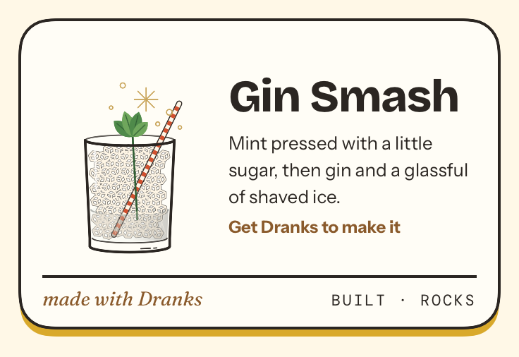 Drawing of Gin Smash