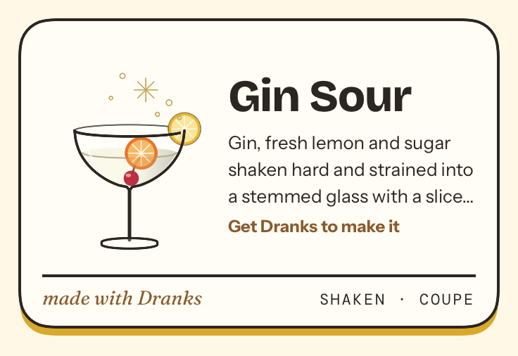 Drawing of Gin Sour