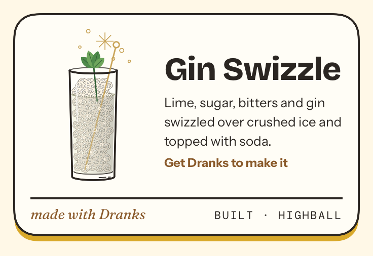 Drawing of Gin Swizzle