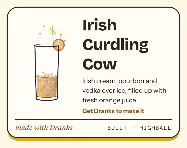 Drawing of Irish Curdling Cow