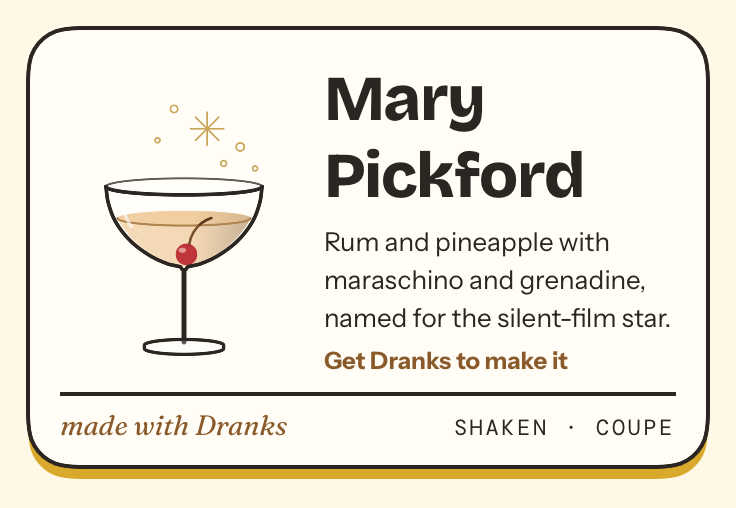 Drawing of Mary Pickford