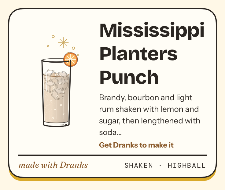 Drawing of Mississippi Planters Punch