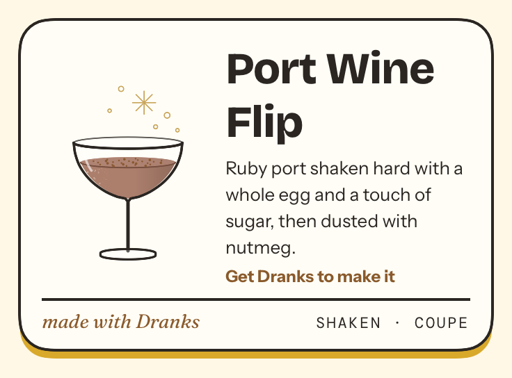 Drawing of Port Wine Flip