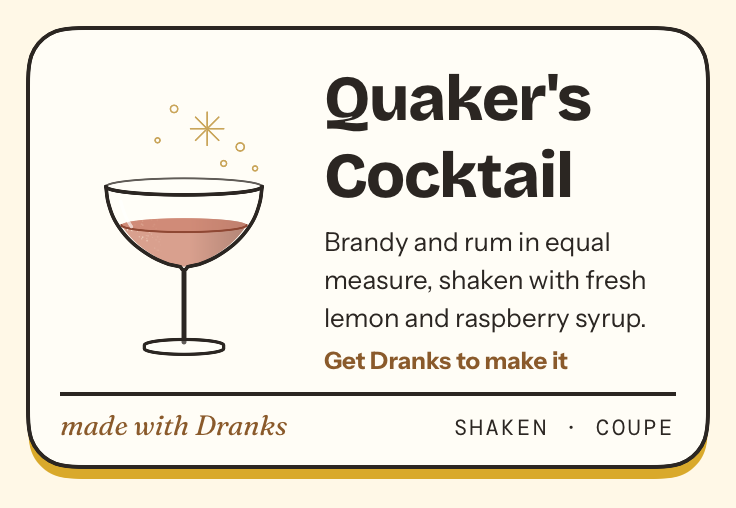 Drawing of Quaker's Cocktail