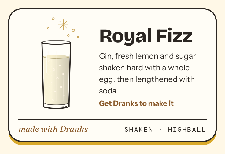 Drawing of Royal Fizz