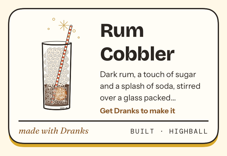 Drawing of Rum Cobbler