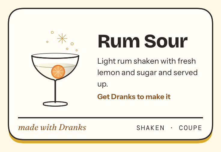 Drawing of Rum Sour