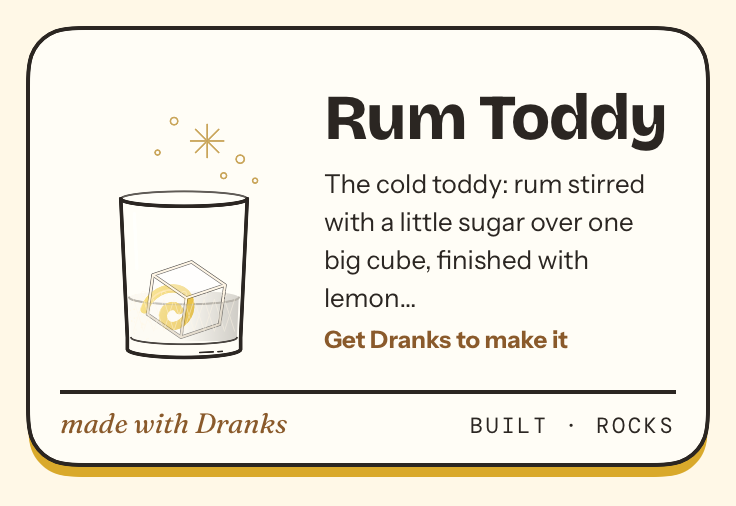 Drawing of Rum Toddy