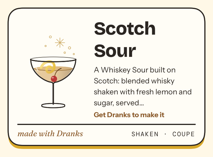 Drawing of Scotch Sour
