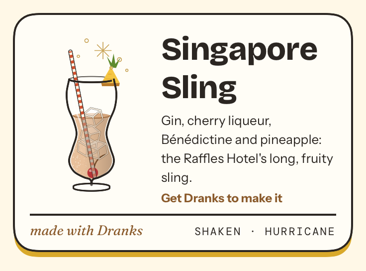 Drawing of Singapore Sling
