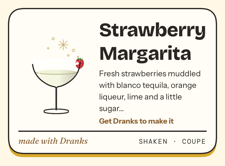 Drawing of Strawberry Margarita