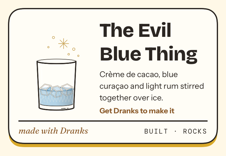 Drawing of The Evil Blue Thing