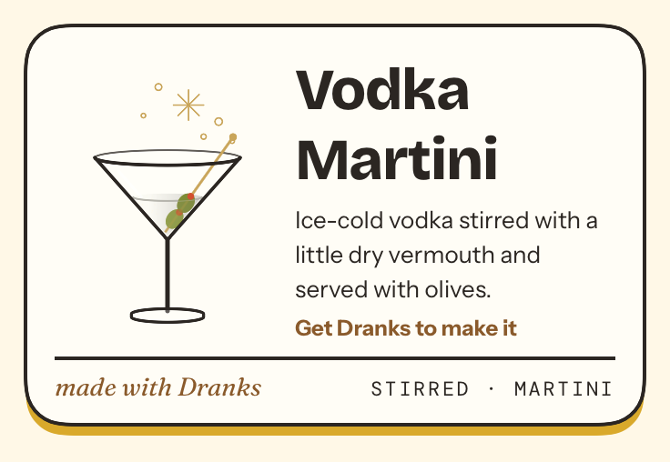 Drawing of Vodka Martini