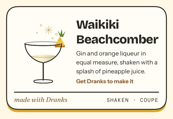 Drawing of Waikiki Beachcomber